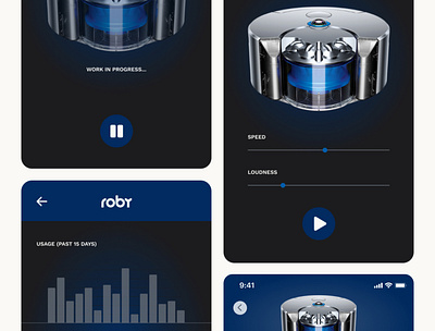 Roby - App screens app branding graphic design ui