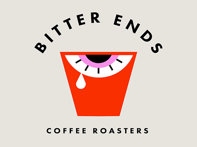 Bitter Ends branding coffee design eye fun logo logo design