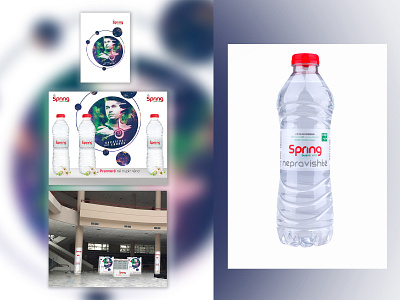 Branding Events with Spring Water banner branding cocacola coke event graphic design logo pepsi water