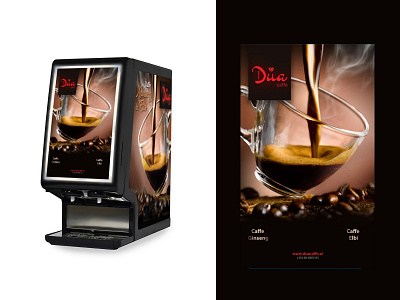 Coffee Machine Design beverage branding business coffee drink espresso ginseng graphic design logo machine design marketing product product design