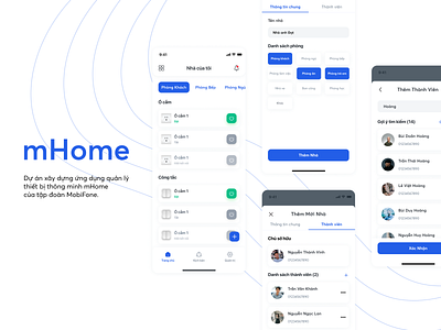 mHome | mobile app design ui ux visual