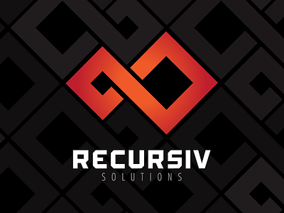 Recursiv Logo branding endless knot graphic design infinity logo recursive