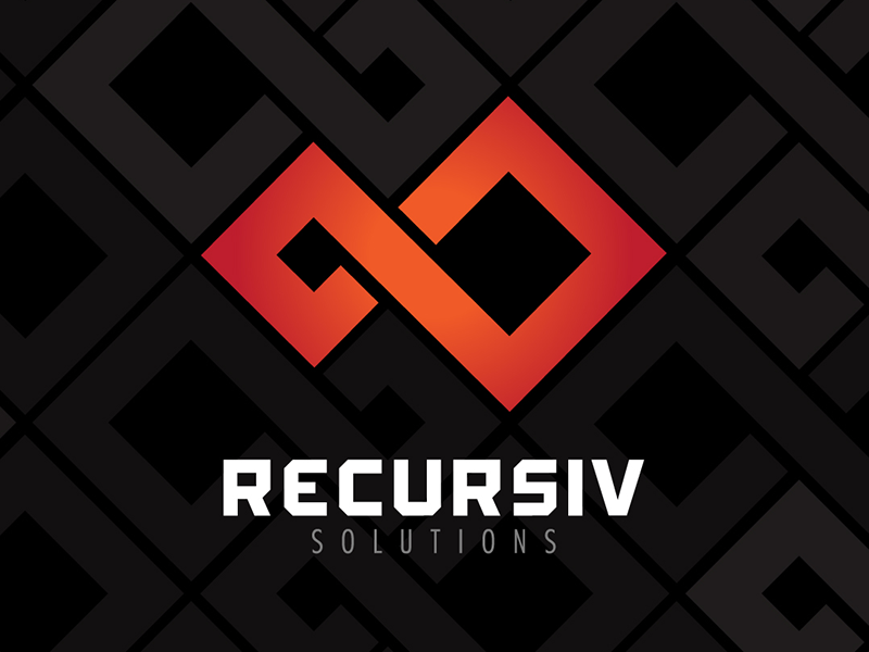 Recursiv Logo branding logo graphic design infinity endless knot recursive