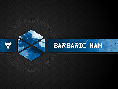 Barbaric Ham Twitch Brand brand hexagon logo pattern twitch