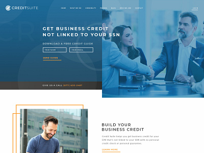 Credit company site design design website