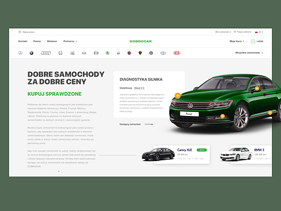 Polish car dealer auto car ui ux web design website