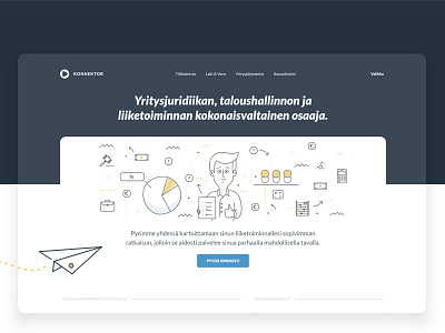 Konnektor 2017 hero homepage illustration landing ui design web design