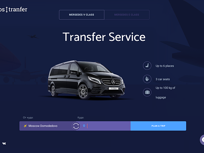 Tranfer taxi service ui userinterface ux ux-ui web design webdesign website