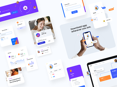 Uinel tools 2 building colors components creative cta design friendly library morning poland sections shuffle stats tools ui ux web webdesign widget widgets