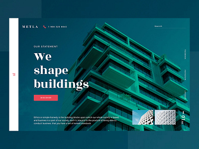 METLA - Real Estate Agency buildings landing real estate ui ux web website