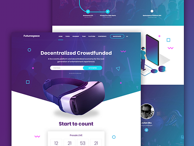 Crowdfunding Landing Page by Adnan Lacevic on Dribbble