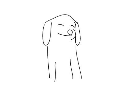 I sketched this happy little dog and I just liked it a lot