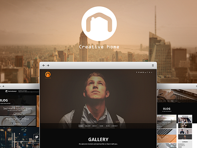 Creative home  portfolio PSD Template