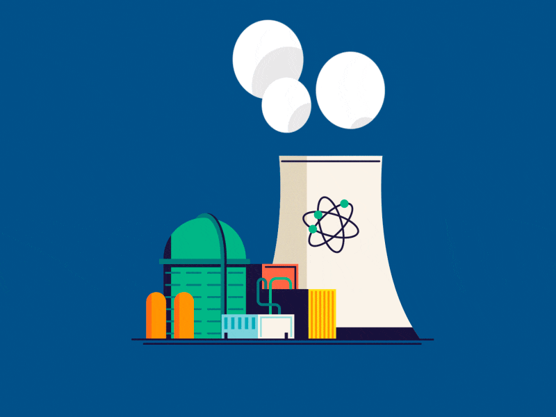 Nuclear plant by Smooozy on Dribbble