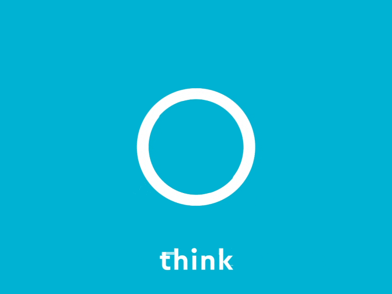 Think, Iterate, Deliver design thinking gif iteration