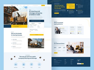 Moving Company Landing Page Design