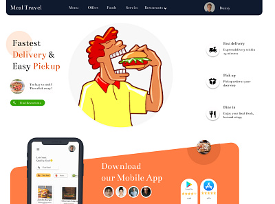 Meal travel - Food desktop app