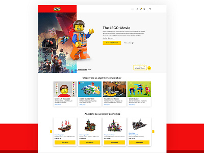 LEGO Website Concept chatbot landingpage lego redesign screendesign ui ux website