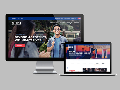 UPH Landing Page college daily ui education landing page ui design university web design