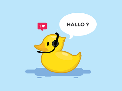 Yellow Duck blue duck first shoot hallo invitation love operator welcome yellow
