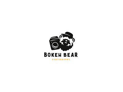 Bokeh Bear #1 branding identity illustration logo