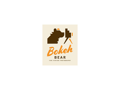 Bokeh Bear #2 branding identity illustration logo