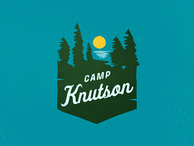 Summer Camp Logo camp identity illustration logo summer texture