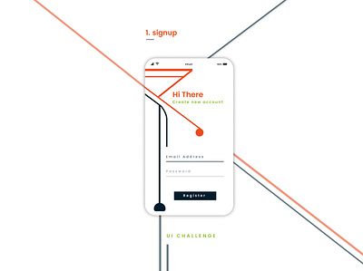 Daily UI Challenge app design figma illustration interface ios mobile signup ui user ux