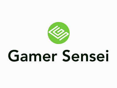 Gamer Sensei Logo games identity game gs s g gaming sensei gamer branding mark logo