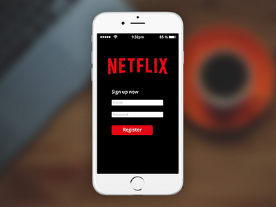 Daily Ui - #001 Signup Done 001 appdesign apple dailyui design iphone iphone6 netflix signup sindin