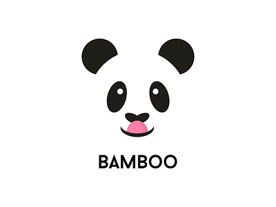 03/50 Panda Logo Bamboo animal challenge daily logo dailylogo dailylogochallenge flat flatdesign logo panda pink