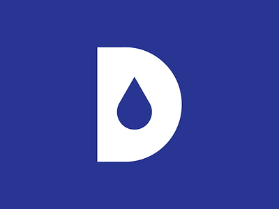 04/50 Single Letter Logo "Drop" blue challenge daily logo dailylogo dailylogochallenge drop flat flatdesign letter logo raindrop single letter