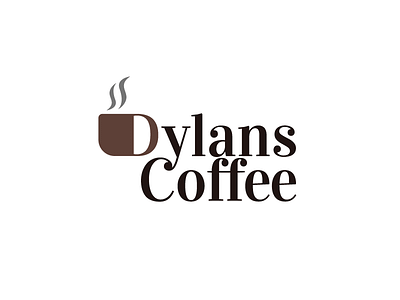 06/50 Coffee Shop Logo brown challenge coffee coffee shop daily logo dailylogo dailylogochallenge dylans coffee flat flatdesign logo mug