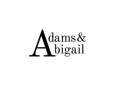 07/50 Fashion Brand Adams & Abigail adams and abigail challenge clean daily logo daily logo challenge dailylogochallenge fashion fashionbrand logo wordmark