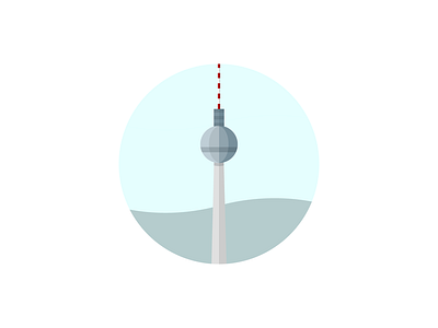 B E R L I N architecture berlin design fernsehturm flat flatdesign germany graphic design illustration illustrator sight sights tv tower