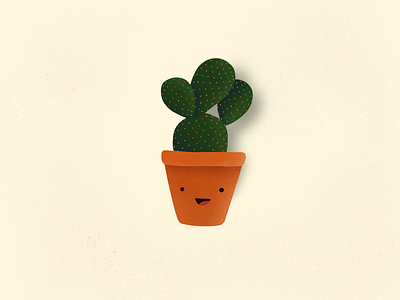 Cactus art cacti cactus comic cute digital art drawing illustration illustration art ipad ipad pro plant procreate smile