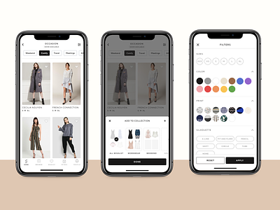 🥻 Style Theory - Product List Page and Filter affordance app clean e commerce ecommerce fashion fashion app fashion web figma ios app luxury luxury app product product card product list page product lists page rent rent app signifier visual design