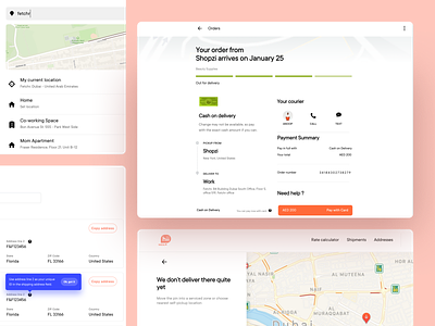 ⛴ Screens - Hii by Fetchr overview look affordance clean dashboard design logistic web design maps react native components real project ride sharing saas shipment signifier user experience user interface web design