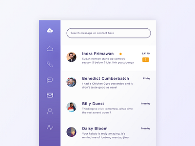 Dashboard Message app clean dashboard design message messaging minimal mobile responsive ui ux