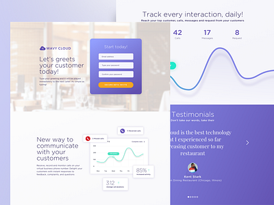 Wavycloud Landing Page