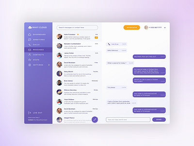 Dashboard Message - Auto Respond by Farizpie on Dribbble