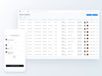 🔱 Shipment Dashboard business dashboard integration interaction design logistic product design saas shipment style theory design