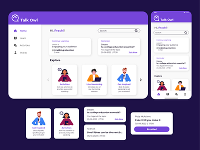 Talk Owl | App and Website Design