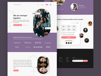 Sisterhood | Website Design design ui ux uxdesign website