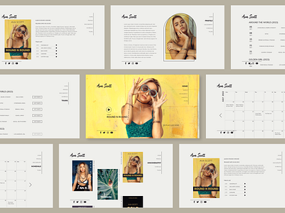 Ava Scott | Artist Profile Website Design branding design ui ux uxdesign website