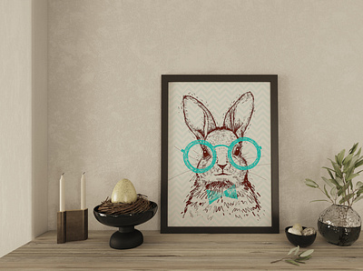 EASTER TRADITIONS FRAME MOCKUPS KIT design easter frame frame mockup illustration interior mockup poster posterdesign spring