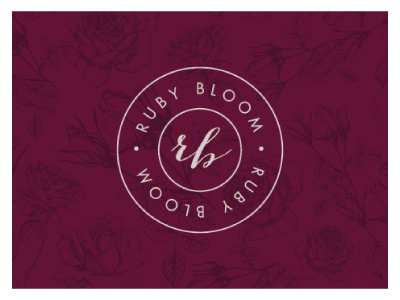 Ruby Bloom Floral Design branding floral design graphic design logo design