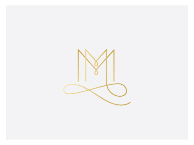M Submark graphic design icon logo design monogram submark typography