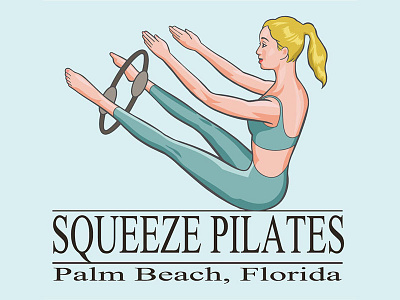 Squeeze Pilates Logo logo logo design pilates pilates studio vector