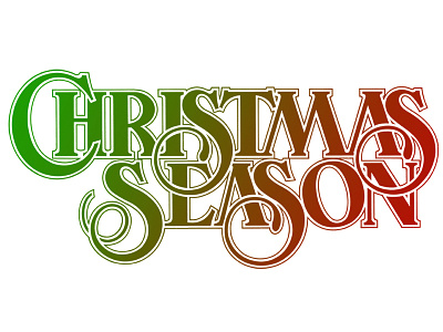 Christmas Season logo christmas christmas season design hand lettered logo season